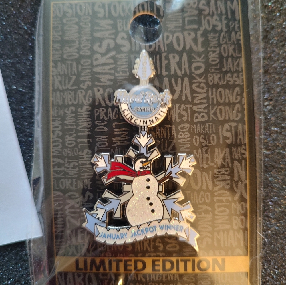 Hard Rock Cincinnati Limited Edition Jackpot Pin January 2022
